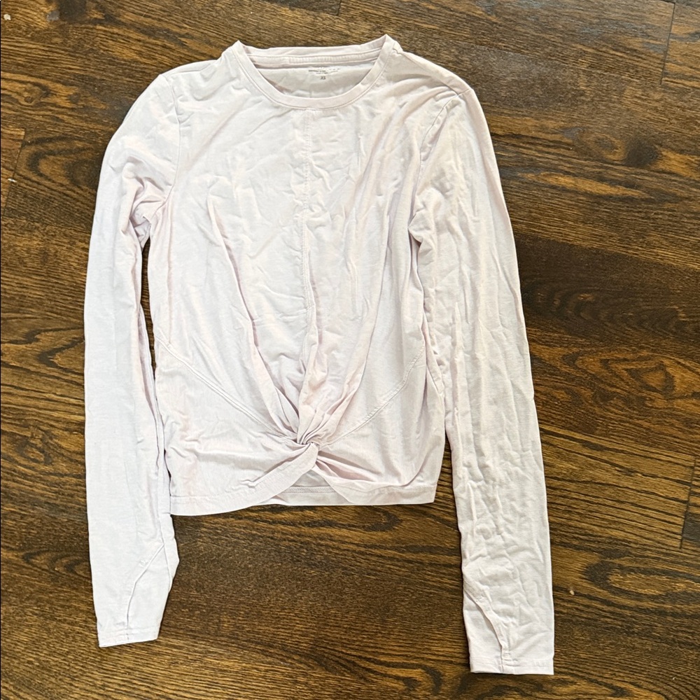 Athleta Light Pink Long Sleeve Top